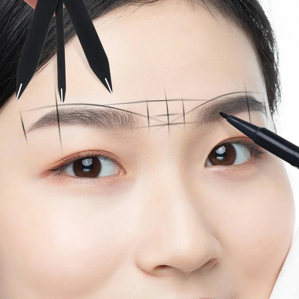 1Pc Silver/Gold/Black Microblading Balance Compass Ruler Tattoo Positioning Ruler Eyebrow Design Golden Ratio Ruler Tattoo Tool