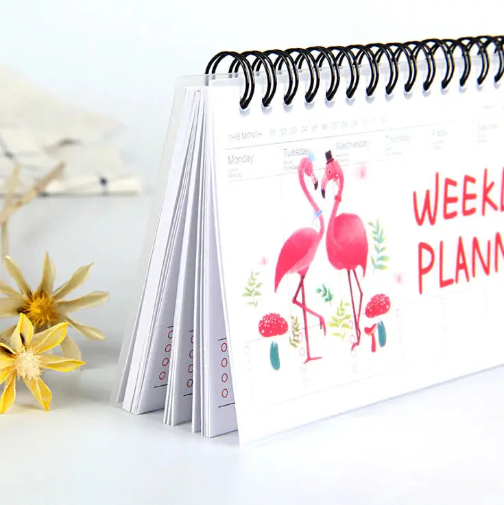 Korean Stationery Cartoon Tearable Weekly Planner Notebook