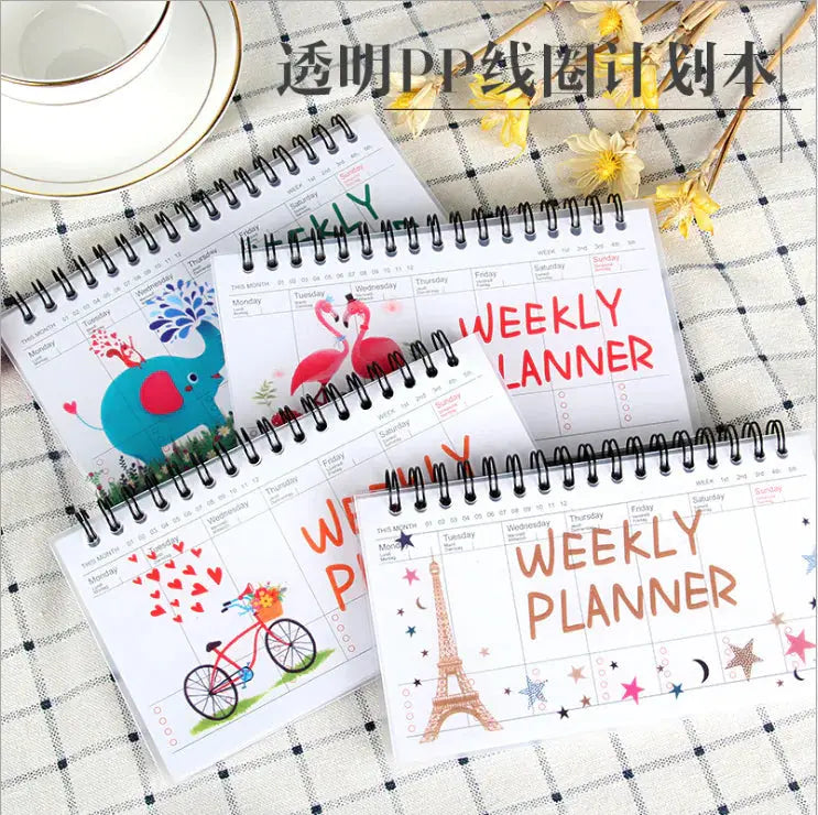 Korean Stationery Cartoon Tearable Weekly Planner Notebook