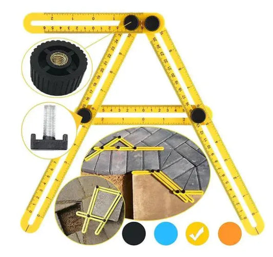 Multi-functional Measuring Ruler with Adjustable Angle
