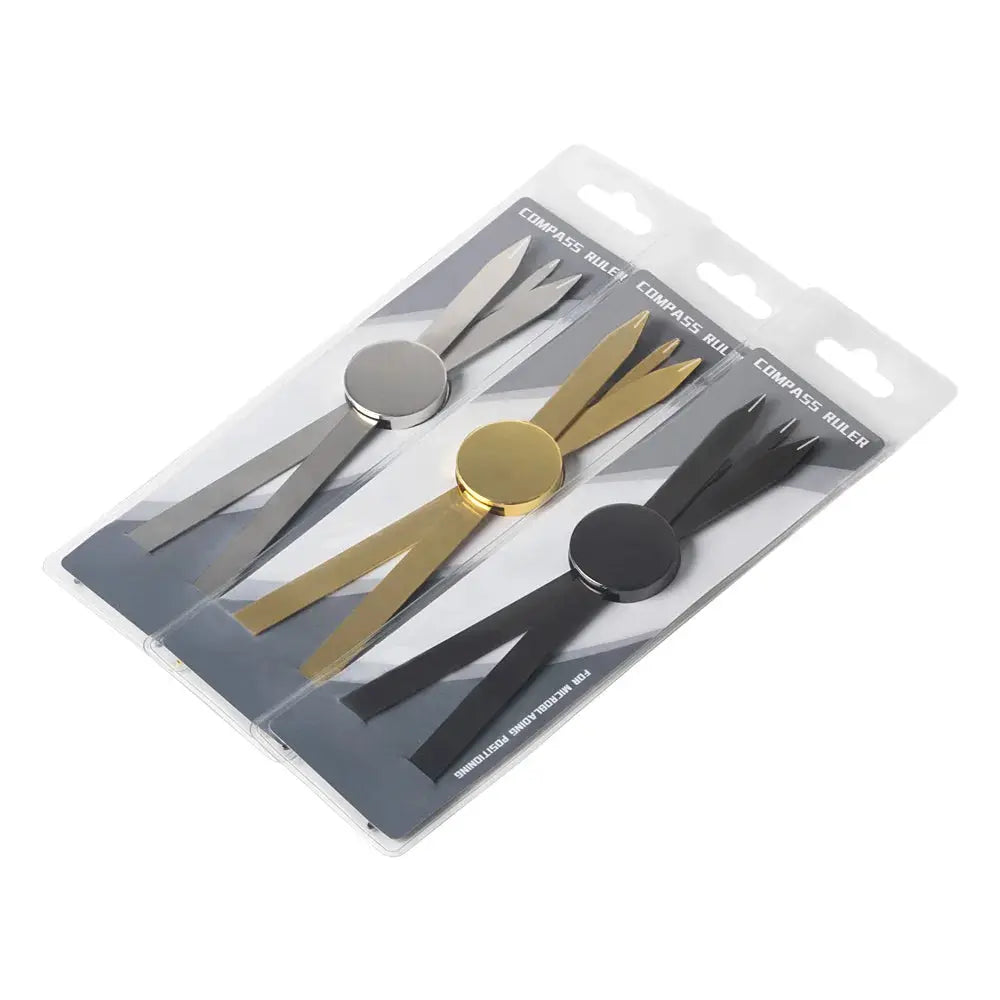 1Pc Silver/Gold/Black Microblading Balance Compass Ruler Tattoo Positioning Ruler Eyebrow Design Golden Ratio Ruler Tattoo Tool